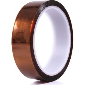 شريط بوليميد مقاوم للحرارة/شريط فيلم بوليميد - درجات حرارة عالية - 1 بوصة × 36 ياردة، 2 مل - رائع للحام والطباعة ثلاثية الأبعاد والإخفاء in Kuwait