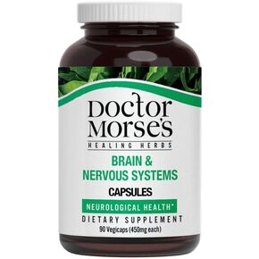 Doctor Morse's Brain & Nervous Systems Support - Support Immunity & Stress Level - Naturopath Formulated Nootropic Supplement - Ginkgo Leaf, Gotu Kola, Astragalus Root & Butchers Broom - 90 Capsules
