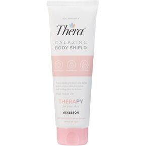 McKesson's Thera Calazinc Body Shield, Calamine with Zinc Cream -Skin Barrier Ointment for Eczema, Psoriasis, Diaper Rash - 4 oz. Tube, 1 Count