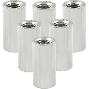 6 قطع من صواميل التوصيل الدائرية M8 - صامولة توصيل من الفولاذ المقاوم للصدأ للتوصيلات الآمنة (طول 25 مم/1 بوصة، القطر الخارجي 12 مم/0.47 بوصة) in Kuwait