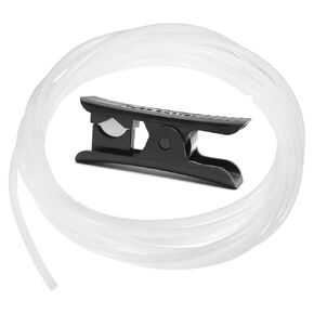 Bambu Lab PTFE Tube 2.5mm ID×4mm OD, Length 5 M / 16.4ft, for Direct Drive Extruder Bambulab AMS X1/ X1C/ P1P/ P1S/ A1/ A1 Mini, Prusa MMU3 / K1 Max Ender 3 V3 (Cream Color), with Tubing Cutter