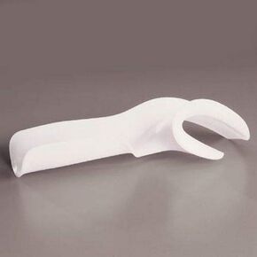 Rolyan Aquaplast Functional Position Splint, Right, Large, White, Solid, Pre-Formed Custom Supportive Positioning Splint, Reheat, Remold, Reshape, Use After Stroke, Disabled, Injury