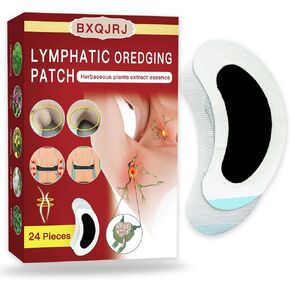 24Pcs Herbal Lymph Nodes Patch,Herbal Lymphatic Drainage Care Patch,Lymphatic Drainage Patches,Lymph Nodes Patch, Lymphatic Massage（24PCS）