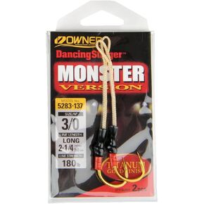 Owner Dancing Stinger Monster Hooks - Size 7/0-2 Pk. - Model #5283-177