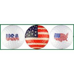 USA Flag Variety Golf Ball Gift Set