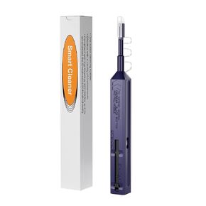 LC Fiber Cleaner, Fiber Optic Cleaning Pen LC/MU one click fiber optic cleaner with 800+ Cleans For 1.25mm Male/Female Optical Adapters Ferrules