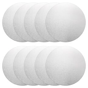uxcell Aluminum Sheet, 10 Pcs 50mm Diameter x 1mm Thickness 1060 Aluminum Plate for Industrial, Silver Tone