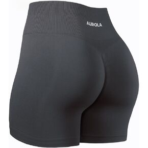 AUROLA 4.5 Dream Workout Shorts for Women Soft Smooth Comfortable Stretch Active Shorts,4.5 Asphalt Grey M
