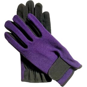 Ladies Equestrian Gloves All Sports Outdoor Sports Gloves Horse Riding (Purple, Medium)