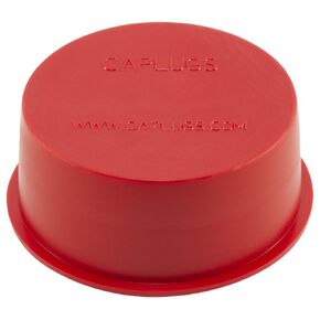 Caplugs ZTV16AQ1 Plastic Tapered Vinyl Cap and Plug. TV-16A, PVC, Cap OD 1.184" Plug ID 1.460", Red (Pack of 30)
