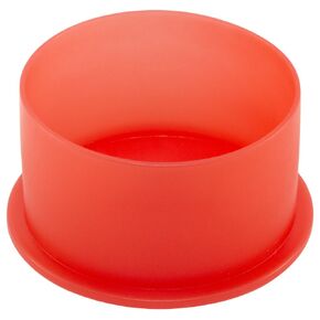 Caplugs ZPN8Q1 Plastic Push-On NPT Cap to Cap Thread Size 1/2" PN-8, PE-LD, to Cap Thread Size 1/2", Red (Pack of 50)