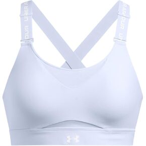 Under Armour Womens Infinity High Impact Sports Bra, (465) Nimbus Blue / / White, Medium A-C