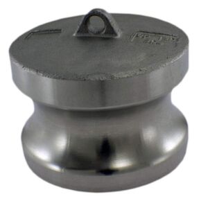 Duda Energy CamPlug-Cap100 304 Stainless Steel Cam-and-Groove Pipe Fitting Adapter 1" Cam Lock Plug x Cap/Stopper Sus304 SS304, Stainless Steel