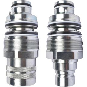 GELUOXI 6680018 6679837 Male & Female Skid Steer Flat Face Quick Coupler Kit Replacement for Kubota Bobcat 84390118, 84390117, V0511-77150, V0511-77140 in Saudi Arabia
