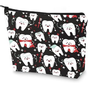 WZMPA Funny Dentist Cosmetic Bag Dental Assistant Gift Dental Hygienist Makeup Zipper Pouch Bag Dentist Graduation Gift (Dentist) in Kuwait