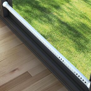 Sliding Door Security Bar, 16.5-51 inch Adjustable Locking Window Safety Bar with Rubber Tips, Perfect Choice for Home Safety