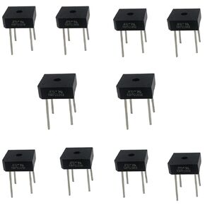 FAYLEZ 10PCS KBPC1010 Bridge Rectifier Diode Single Phase Full Wave 10 Amp 1000 Volt Electronic Silicon Diodes 4-Pin