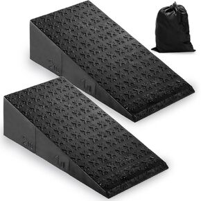 Yarlung 2 Pack Squat Wedge Block, Non-Slip Slant Board for Heel Elevated Squat, Calf Stretch, Home Gym, Enhance Mobility and Strength Performance