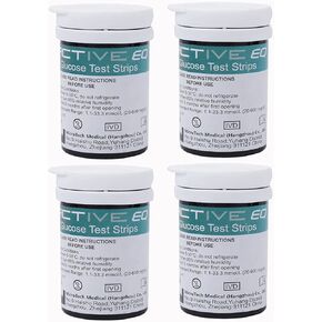 Exactive EQ Test Strips x100 Pieces and Lancets x 100 for Blood Glucose Meter Blood Sugar Monitor