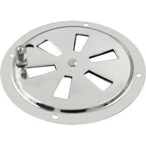 فتحة تهوية عادم شواية صغيرة - مثبط فتحة تهوية موقد 4 بوصة للتحكم الأمثل في تدفق الهواء - مثالية للقوارب والإكسسوارات البحرية in Kuwait