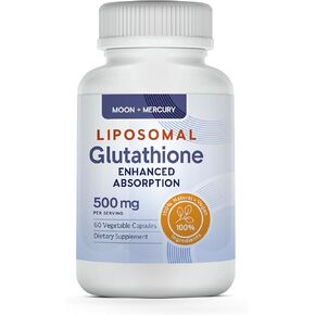 Liposomal Glutathione Capsules - Reduced Glutathione - Glutathione Supplement - Glutathione Capsule - 60 Glutathione Capsules
