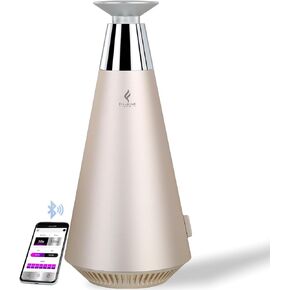 Wireless Essential Oil Diffuser, Smart Bluetooth Diffuser, Waterless Cold Air Diffusion 1000 Sq.ft, Rechargeable Aromatherapy Diffuser, Gold Luxury Scent Diffusers for Home, Office & Hotels