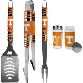 NCAA Siskiyou Sports Fan Shop متطوعو تينيسي 3 قطع مجموعة الشواء الخلفية ومجموعة شاكر الملح والفلفل مقاس واحد لون الفريق