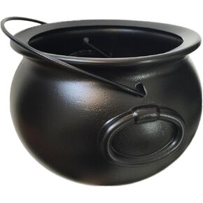 GiftExpress 8" Black Cauldron Kettle, St Patrick's Cauldron Pot of Gold, Cauldron Halloween Decor