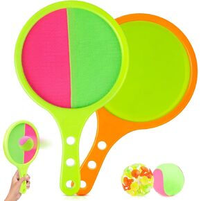 Toss and Catch Game Kids: Toss and Catch Ball Set - Beach Games for Kids Family- Yard Outdoor Toys for Kids Family Beach Paddle Ball