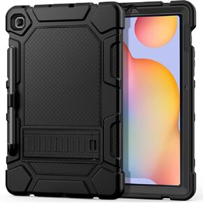 Cantis Case for Samsung Galaxy Tab S9 FE 5G 10.9 Inch/Galaxy Tab S9 11 Inch Case 2023, Heavy Duty Shockproof Rugged Protective Case for Samsung S9 FE Tablet Support S Pen (Black+Blue+Black)