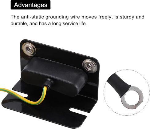 MECCANIXITY ESD Anti Static Grounding Socket L Shaped ESD Ground Socket Connector 2 Hole for Wrist Strap Grounding, Pack of 3 in Saudi Arabia