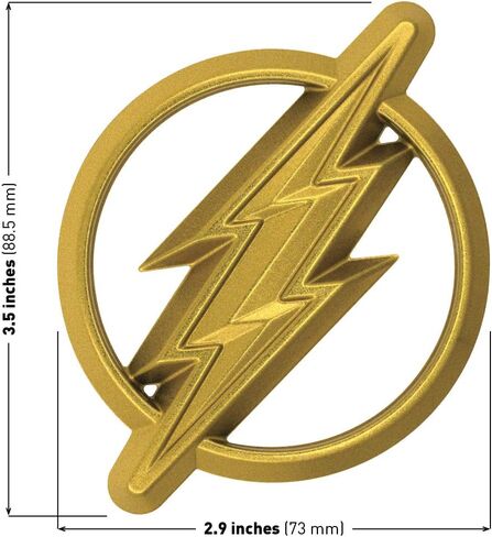 Fan Emblems The Flash 3D Car Badge (Classic Logo - Chrome) in Saudi Arabia
