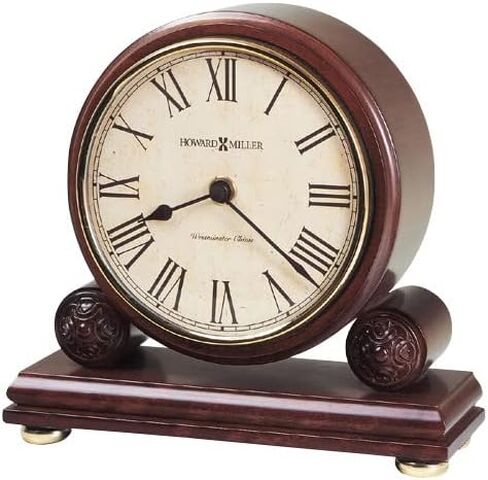 ساعة Howard Miller Redford Mantel Clock 635-123 - كرز وندسور مع كوارتز، حركة رنين واحد in Saudi Arabia
