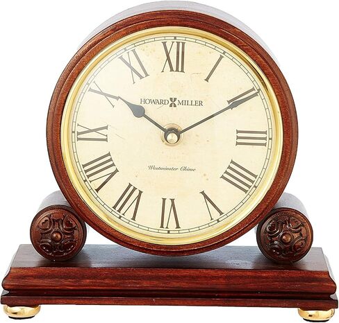 ساعة Howard Miller Redford Mantel Clock 635-123 - كرز وندسور مع كوارتز، حركة رنين واحد in Saudi Arabia