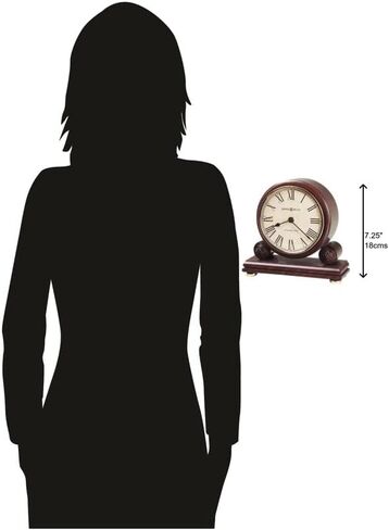 ساعة Howard Miller Redford Mantel Clock 635-123 - كرز وندسور مع كوارتز، حركة رنين واحد in Saudi Arabia