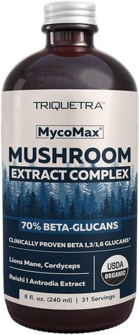 مجمع فطر MycoMax - 70% بيتا جلوكان، مكمل فطر أقصى فعالية، نمو أمريكي + استخلاص بالموجات فوق الصوتية - عرف الأسد، كورديسيبس، ريشي والمزيد - يعزز الإدراك والمناعة والطاقة - 8 أونصة. in Saudi Arabia