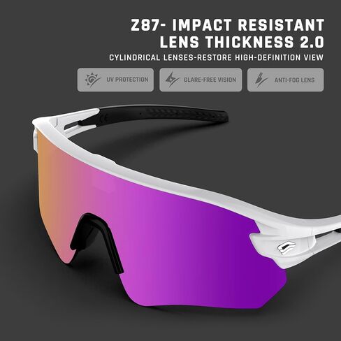 Sunglasses for Men Cycling Fishing Running Driving Baseball Anti-fog Sports Sunglasses UV Protection in Saudi Arabia