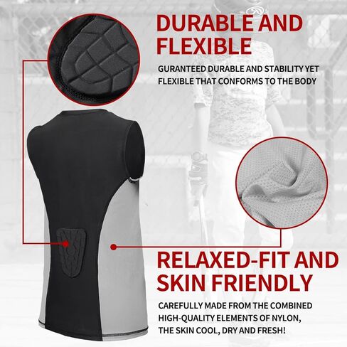 قميص واقي الصدر للأطفال الشباب وحارس القلب للبيسبول وكرة القدم واللاكروس in Kuwait