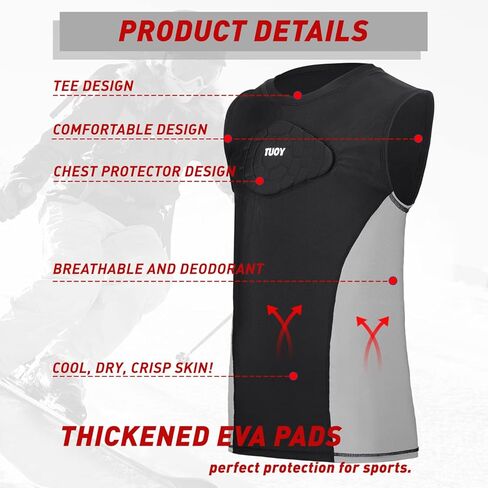 قميص واقي الصدر للأطفال الشباب وحارس القلب للبيسبول وكرة القدم واللاكروس in Kuwait