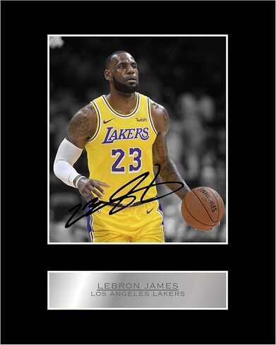 صورة مبدعة لـ LeBron James Print عرض الصور المُثبتة بالتوقيع #2 طباعة صور موقعة in Kuwait