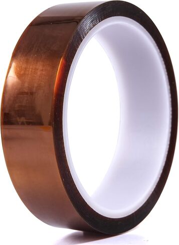 شريط بوليميد مقاوم للحرارة/شريط فيلم بوليميد - درجات حرارة عالية - 1 بوصة × 36 ياردة، 2 مل - رائع للحام والطباعة ثلاثية الأبعاد والإخفاء in Kuwait