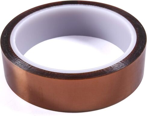 شريط بوليميد مقاوم للحرارة/شريط فيلم بوليميد - درجات حرارة عالية - 1 بوصة × 36 ياردة، 2 مل - رائع للحام والطباعة ثلاثية الأبعاد والإخفاء in Kuwait