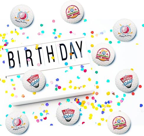 Happy Birthday Golf Ball Set for Golfer Novelty Gift for Dad Men Women Golf Ball Gift Set Double Practice Golf Ball in Saudi Arabia