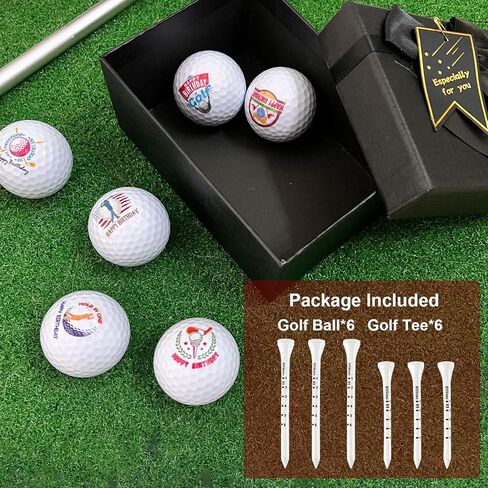 Happy Birthday Golf Ball Set for Golfer Novelty Gift for Dad Men Women Golf Ball Gift Set Double Practice Golf Ball in Saudi Arabia