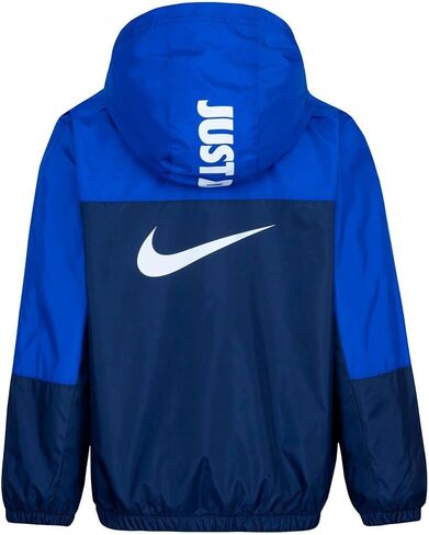 Nike Fleece Lined Woven Jacket - Blue - Kids Size 7 in Saudi Arabia