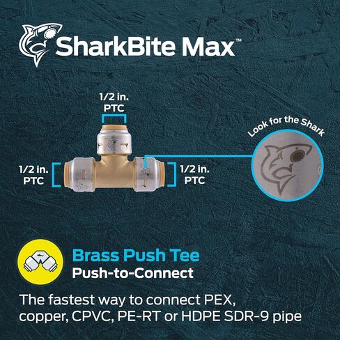 SharkBite 3/8 Inch to 1 Inch Pro Push to Connect Disconnect Tool, PEX Pipe, Copper, CPVC, PE-RT, HDPE, PROD3810 in Saudi Arabia