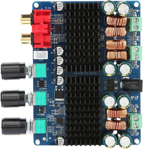 HF26 TPA3116 رقمي 50 وات * 2 + 100 وات 2.1 قناة مضخم صوت لوحة مكبر كهربائي 12-26 فولت تيار مستمر in Kuwait
