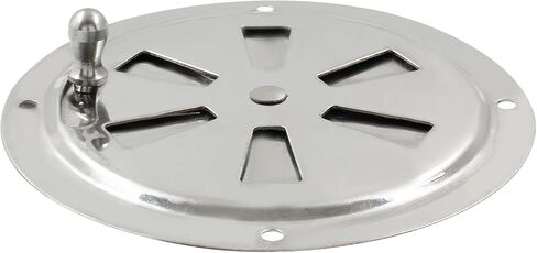 فتحة تهوية عادم شواية صغيرة - مثبط فتحة تهوية موقد 4 بوصة للتحكم الأمثل في تدفق الهواء - مثالية للقوارب والإكسسوارات البحرية in Kuwait