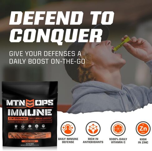 معزز المناعة MTN OPS Daily STM - نكهة الحمضيات والبرتقال، 30 كيسًا in Saudi Arabia