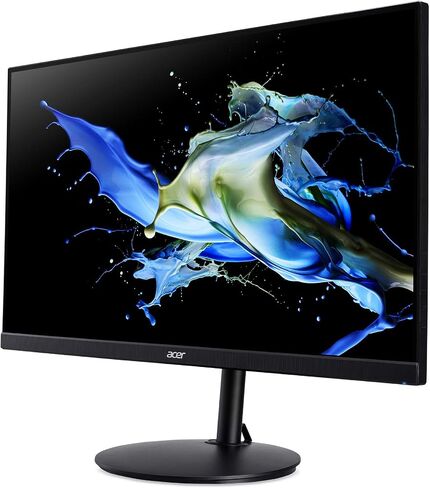 شاشة Acer CB272 bmiprx مقاس 27 بوصة عالية الدقة (1920 × 1080) IPS Zero Frame الاحترافية للمكتب المنزلي مع مزامنة AMD Radeon Free Sync، حامل قابل لضبط الارتفاع مع إمالة ومحور | شاشة ومنافذ HDMI وVGA ومكبرات الصوت in Kuwait